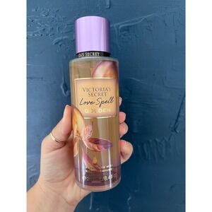 Victoria's Secret Love Spell Golden Fragrance Mist Honeyed Vanilla 8.4 oz